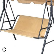 야외그네 그네의자 라탄그네의자 원목그네 야외용그네 야외 정원 스윙 시트 쿠션 방수 방진 차양 두꺼운 가구 커버 액세서리 좌석 의자 W2D3, [11] beige S