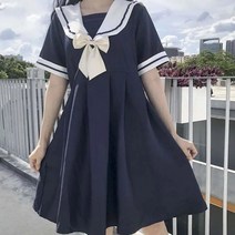 [Myshe]여성 귀여운 원피스 마린 원피스 Myshe qxz1214YChj6