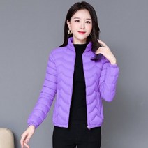 Momolatti 여성용 채색 오리털 레귤러 핏 경량 자켓