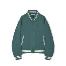 PARTIMENTO 드레이프 바시티 자켓 그린 Drape Varsity Jacket Green YE