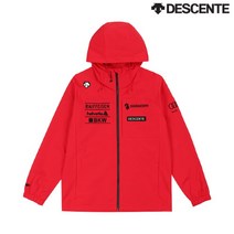 데상트 스위스스키팀 후드형 우븐자켓 SM323SJK91 RED