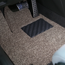 하이글로씨 자동차 코일매트 일반 확장형 1열, 브라운, 일반형/1열만