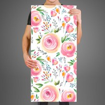 접착식 조각벽지 패브릭월페이퍼 플로랄패턴 수채화