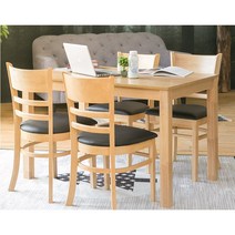 세인리빙 2인용 4인용 테이블 식탁테이블 원목테이블, 네츄럴 4인용식탁