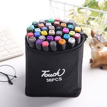 PM6 터치 마카펜 디자인마카 마카세트 36색 마커, 터치트윈마카펜(36pcs)