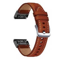Easyfit 가죽 밴드 Garmin Fenix 7 7X 6 6X Pro 5X 5 3 hr 945 COROS VERTIX 2 팔찌 손목 스트랩 스마트 액세서리, [10] For Fenix 5 5Plus, [08] brown si