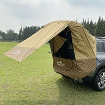 차박 텐트 카크닉 도킹 트렁크 캠핑 차박 차량 쉘터 캠핑카 피크닉 SUV, 회색