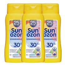 Sunozon classic Sun milk 썬오존 클래식 썬 밀크 SPF 30 200ml 3팩