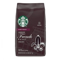 Starbucks French Roast 스타벅스 다크 로스트 그라운드 커피 567g, Ground Coffee