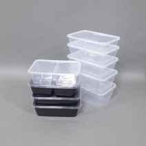 맘앤팩 사출 사각 밀폐용기 50개 박스 PP, B900, 투명, 박스 500개