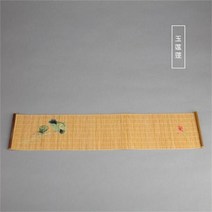 다기 트레이 찻 판 차 쟁반 퇴수기 퇴수 다도판 한국 선물 차 냅킨 천 방수 테이블 러너 매트 다도 액세서리 수제 대나무 홈 서빙, 컵