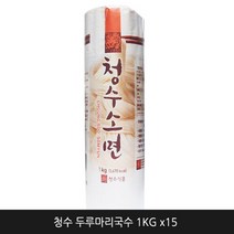 청수식품 [무료배송][청수식품]두루마리국수 1KG 15개, 단품없음