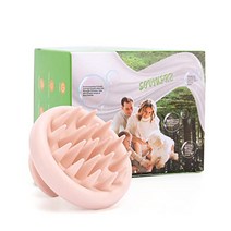 두피관리용 머리마사지기 SOVIUPRZ 두피 마사지 샴푸 브러시 헤어 스크러버 엑스 폴리 에이터 모발 성장 십대 여성 실리콘 샤워 용 헤드 건식 및 습식, [01] 플레쉬 핑크