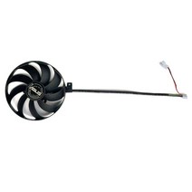 컴퓨터PC ASUS RTX 2060 2070 2080 용 냉각 팬 SUPER DUAL EVO 고급 그래픽 카드 교체 90MM 4PIN T129215SU, [02] 1PCS, 02 1PCS