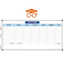 칠판박사 공사현황판 화이트보드, 공사현황판(중형2)