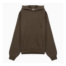 [에센셜] (당일) 22FW 피어오브갓 우드 브라운 기모 후드 티셔츠 192SU22205