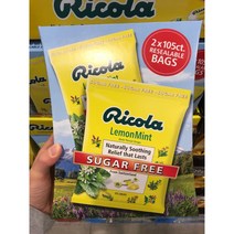 리콜라 스위스 천연 허브 캔디 레몬민트 무설탕 210개입 / Recola Herb Throat Drops LemonMint Sugar Free 2 x 105ct