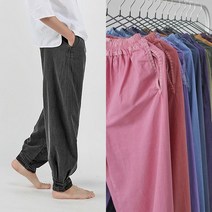 [바보사랑] 2077 공용 여름데일리 밴딩바지 30수 순면 13color[조선클로젯], 색상:연보라 / 사이즈:소(26~28)
