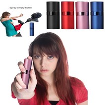 호신용스프레이 호신용전기충격기 여성호신용품 30ml 금속 재사용 가능한 빈 후추 탱크 미니 휴대용 안전 보호 자기 방어 병 야외 인명 구조, 빨간색