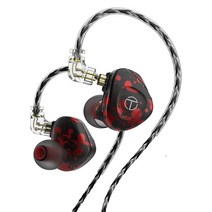 LUCKLZ TRN BA15 15BA 항공 우주 등급 마그네슘 합금 하우징이있는 밸런스드 아마츄어 인 이어 모니터 16 코어 실버 도금 OCC 구리 케이블 (3.5MM Black)