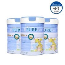 퓨어락 뉴질랜드 수입분유 All NEW 로열플러스 2단계 아기분유 아이사랑 신생아분유 800g 3캔 1세트