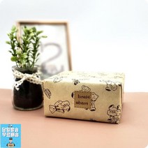 천연수제비누 과일청포장 사각 데코스티커 HANDMADE스티커 문구용품 간식포장 스티카