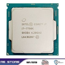 컴퓨터 cpu 중고 인텔 코어 i7-7700K 쿼드 CPU 4.2GHz 8 스레드 LG 호환A 1151 91W 14nm i7 7700K 프로세서