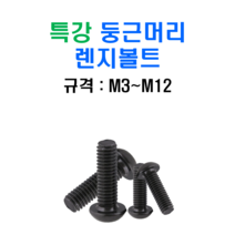 특강 고장력 둥근머리 렌지볼트 M6x15mm, 1개