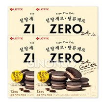 롯데 설탕제로 당류제로 제로 카카오 케이크 171g x 4개
