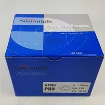 태양연마 필름 5인치 6홀(100장)/ 원형사포, 220번