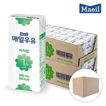 [매일유업] 매일우유 멸균 저지방1% 200ml 48팩 흰우유, 상세페이지 참조