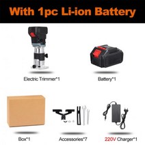 루터 트리머 원형톱 전동 목공 공구 155967 MUSTOOL-6 기어 브러시리스 무선 전기 조각 슬로팅 머신 목재 밀링 커터 라우터 마끼다 18V 배터리용, CHINA, 1Battery EU Plug