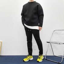 일이오 남자 네오프렌 맨투맨 조거 트레이닝 세트