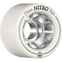 RollerBones Nitro Wheels 59mm x 97a 8pk 검정, 92A