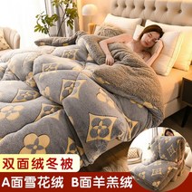 QINGHAIZHEN 겨울용 가벼운 양털극세사 이블 _b50