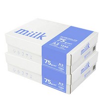 밀크 A3 복사용지(A3용지) 75g 1250매 2BOX, 상세 설명 참조
