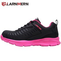 작업현장 발보호 안전 작업화 larnmern 남성용 강철 발가락 신발 남성용 경량 통기성 안티 스매싱 미끄럼 방지 정전기 방지 보호 신발