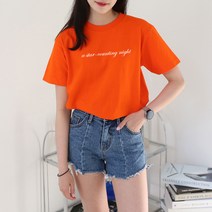 코키코키 / [당일출고] 코키코키 별레터링 필기 여성반팔티 S~XL