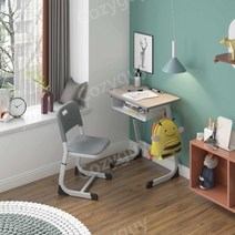 초등 중등 어린이 학원 공부 책걸상 세트 학원 교습소 책상 의자 공부방, A-라지 65x45(의자포함)