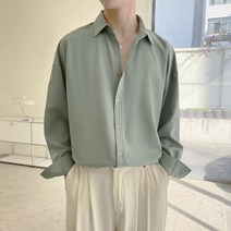 드롭 드레이프 긴소매 셔츠 에어매쉬 링클프리 산들바람 오리지널제작 남성 건달카리스마 A307 CS06 4995460239