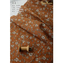 트위드원단 수입원단 천 면 의류 145x50cm 그레이 블루 작은 꽃 얇은 화 봉제 포플린 여름 드레스 셔츠 만들기, 보라색