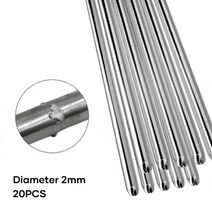20/50pcs 알루미늄 용접 와이어 1.6/2mm 솔루션 플럭스 코어 막대 브레이징/용접봉 수리 도구, 2mm 20PCS, 03 2mm 20PCS
