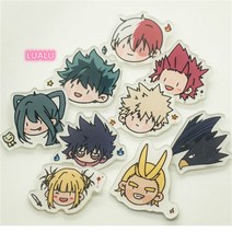 나의 히어로 아카데미아 아크릴 뱃지 미도리아 바쿠고 토도로키 가방 장식 Esyuse 증정