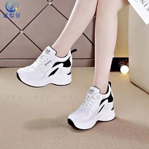 셀럽당 키높이 운동화 여 봄 가을 패션 통굽 화이트 슈즈