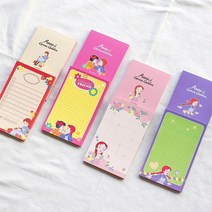 빨강머리앤 핸디메모패드 5p, 핑크5p