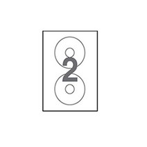 플로엠 프린터용 CD DVD 라벨지 라벨용지, 플로엠 프린터용 라벨지, 02)FL4102-CD(2칸)