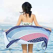 더자카 비치타올 스타스트라이프 (K091LBBI015), K091LBBI015, 2개