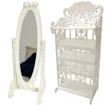 벤치 의자 수납 쇼파 서랍형 NK 믹스 인형 액세서리 패션 가구 침대 거울 고 저녁 식사 신발 랙 스토 집 장난감 JJ, Not Include Doll C