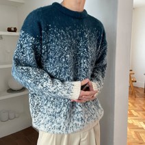 스노우 눈꽃 앙고라 모헤어 그라데이션 니트 2color