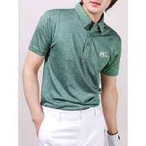 지브이투어 사방 스트레치 멜란지 카라 반팔티셔츠사방